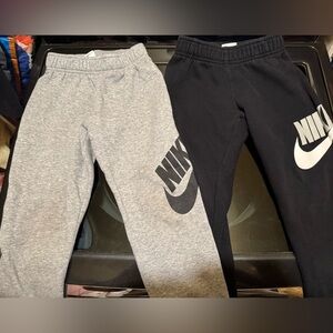 Nike Kids Black and Gray Joggers